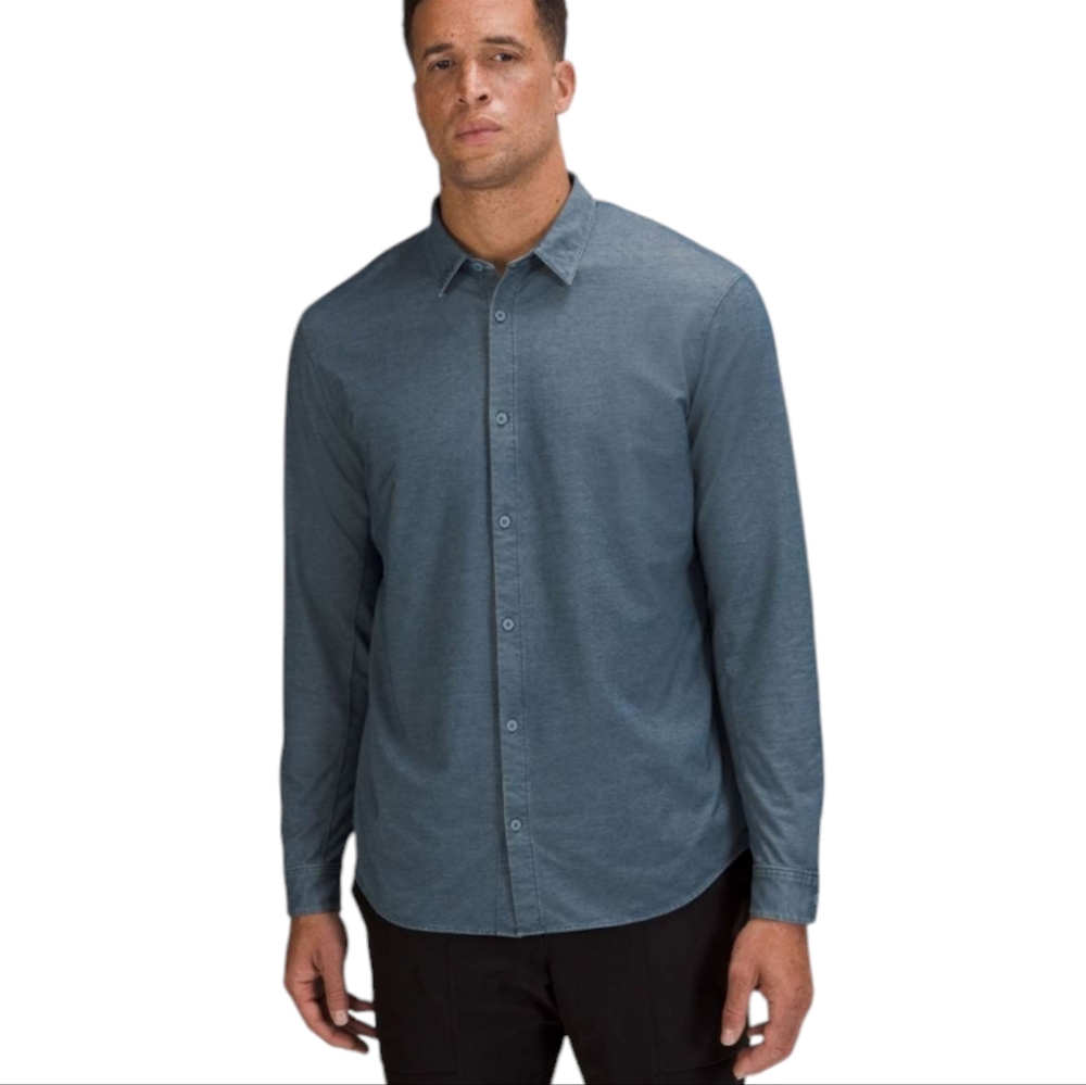 Lululemon Commission Long Sleeve Shirt River Blue